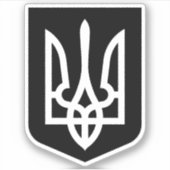 Oekraïnse wapenschild sticker (Voorkant)