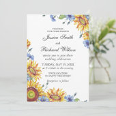 Oekraïnse Waterverf bruiloft Kaart (Staand voorkant)