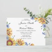 Oekraïnse Waterverf bruiloft Kaart (Staand voorkant)