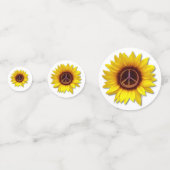 Oekraïnse Zonnebloem Vredessymbool Anti-Oorlogslie Confetti (Achterkanten)