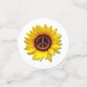 Oekraïnse Zonnebloem Vredessymbool Anti-Oorlogslie Confetti (Kleine voorkant)