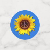 Oekraïnse Zonnebloem Vredessymbool Anti-Oorlogslie Confetti (Kleine voorkant)