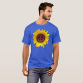 Oekraïnse Zonnebloem Vredessymbool Anti-Oorlogslie T-shirt (Voorkant volledig)