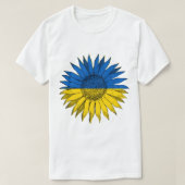 Oekraïnse zonnebloemkunst t-shirt (Design voorkant)