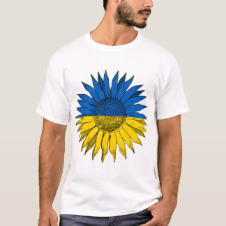 Oekraïnse zonnebloemkunst t-shirt