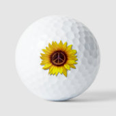 Oekraïnse zonnebloempysymbool voor de vrede tegen  golfballen (Voorkant)