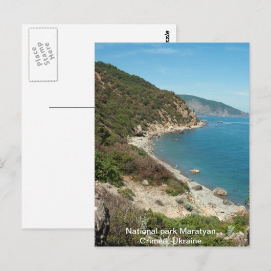 Oekraïnse Zwarte Zee Briefkaart (Voorkant / Achterkant)