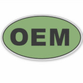 OEM, Origineel, Uitrusting, Vervaardiging Sticker (Voorkant)