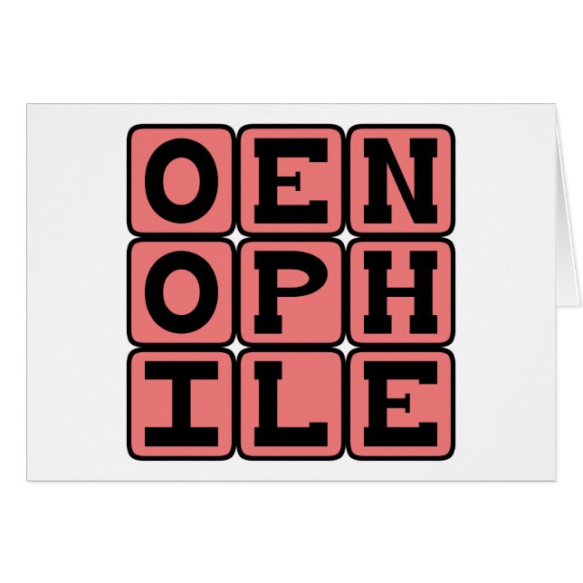 Oenephile, Wijnliefhebber (Voorkant Horizontaal)