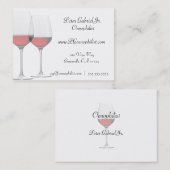 Oenophilist Red Wine Visitekaartjes (Voorkant / Achterkant)
