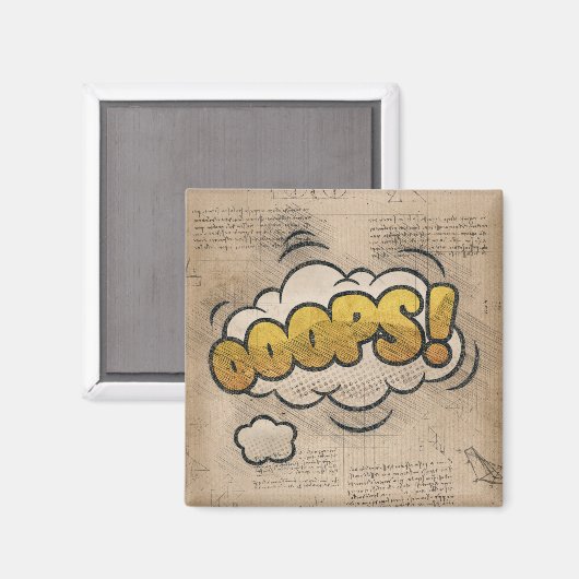 OEPEN! stripboek Steampunk Pop Magneet (Voorkant / Achterkant)