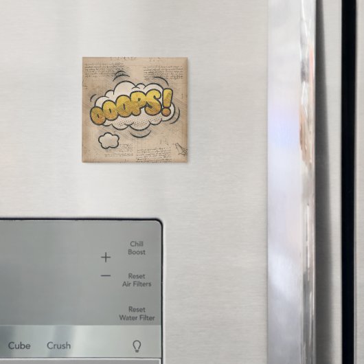 OEPEN!  stripboek Steampunk Pop Magneet (Insitu (Koelkast))