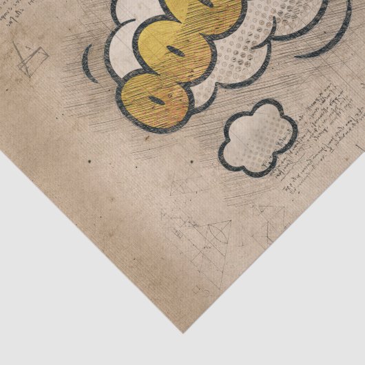 OEPEN! stripboek Steampunk Pop Tissuepapier (Detail)