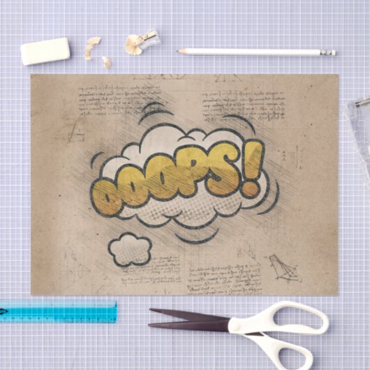 OEPEN!  stripboek Steampunk Pop Tissuepapier (Craft)