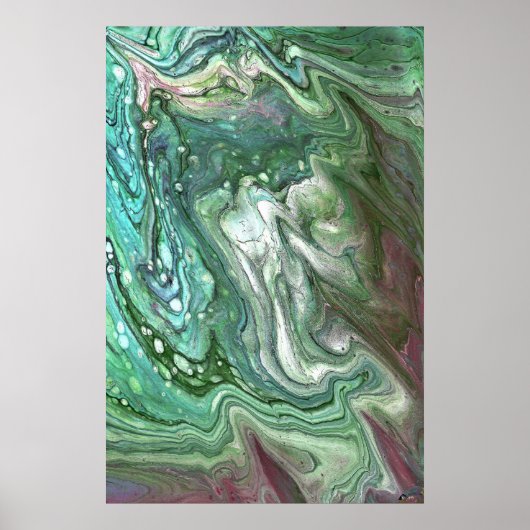 Oeps 1 Abstracte Kunstprint Poster (Voorkant)