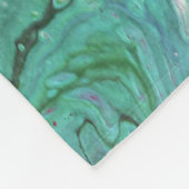 Oeps 2 Cool Groene Abstracte Worpdeken Fleece Deken (Hoek)