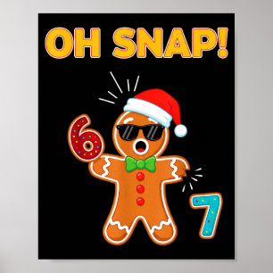 Oeps 67 Zes Zeven Meme Gemberkoek Man Grappig 67 Poster