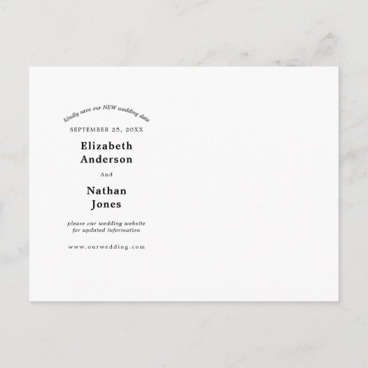 Oeps Aankondiging Huwelijksdatumwijziging (Achterkant)