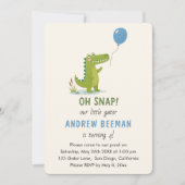 Oeps Alligator Verjaardag | Cute Gator Verjaardag Kaart (Voorkant)