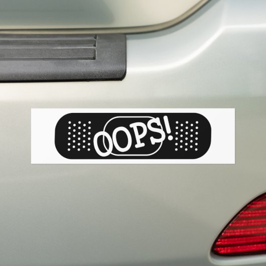 OEPS! BUMPERSTICKER (Op auto)