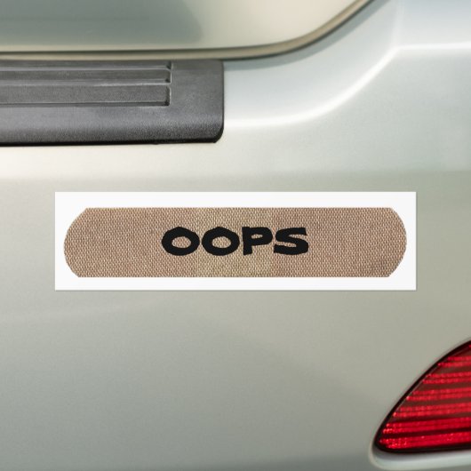 OEPS BUMPERSTICKER (Op auto)