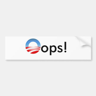 Oeps! Bumpersticker