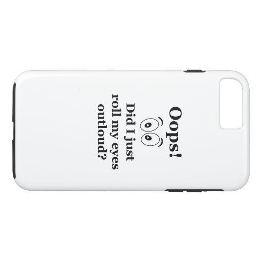 Oeps! Case-Mate iPhone Case (Achterkant (Horizontaal))