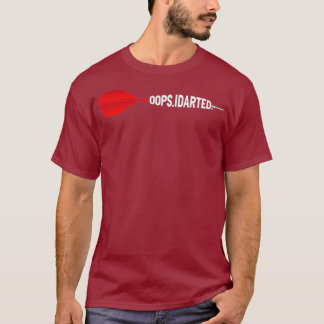 Oeps Dartboard Fun Hobby Dart Speler T-shirt