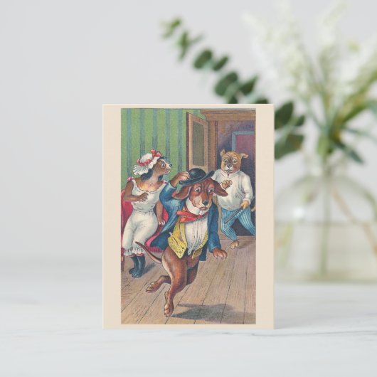 "Oeps" Dogs Briefkaart (Staand voorkant)