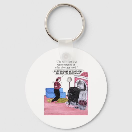 Oeps, Forgot the Wood Sleutelhanger (Voorkant)