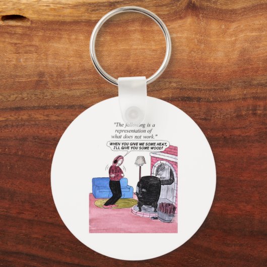 Oeps, Forgot the Wood Sleutelhanger (Voorkant)