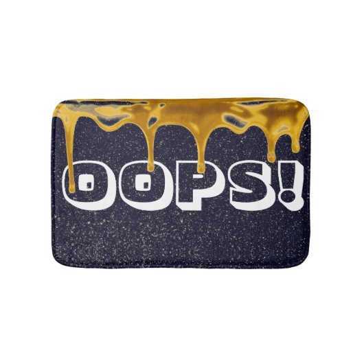 OEPS! Funny Paint Spill Sparkle Bath Mat (Voorkant)