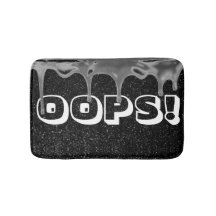 OEPS! Funny Paint Spill Sparkle Bath Mat