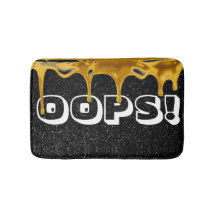 OEPS! Funny Paint Spill Sparkle Bath Mat