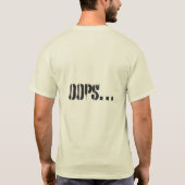 Oeps… Grappig Minimalistisch T-Shirt (Achterkant)