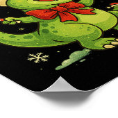 Oeps, grappige kerstbrood kerst kinder ontwerp  poster (Hoek)