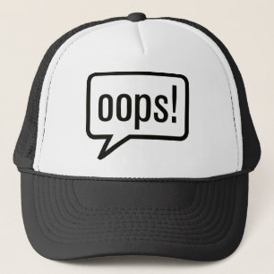 Oeps grappige kleren trucker pet