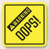 Oeps! Hard Plastic onderzetter (Voorkant)