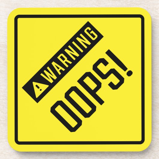 Oeps! Hard Plastic onderzetter (Voorkant)