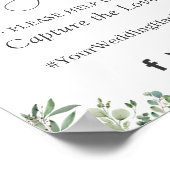 Oeps Hashtag Groene planten Eucalyptus Bladeren Bo Poster (Hoek)