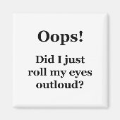 Oeps! Heb ik net mijn ogen luid gescand? Magneet (Voorkant)