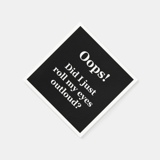 Oeps! Heb ik net mijn ogen luid gescand? Servet (Hoek)