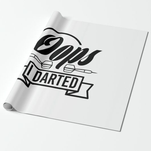 Oeps I Darted Cadeaupapier (Uitgerold)