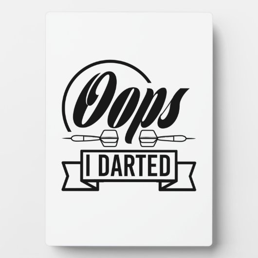 Oeps I Darted Fotoplaat (voorkant)