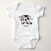 Oeps I Pooped | Funny Pooping Cow Romper (Voorkant)
