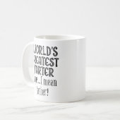 Oeps ik bedoel pater Funny Quotes Vaderdag Gift Koffiemok (Voorkant links)