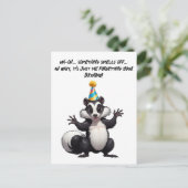 Oeps! Ik ben je verjaardag vergeten—wat een stank! Briefkaart (Staand voorkant)