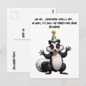Oeps! Ik ben je verjaardag vergeten—wat een stank! Briefkaart (Voorkant / Achterkant)