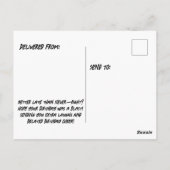 Oeps! Ik ben je verjaardag vergeten—wat een stinke Briefkaart (Achterkant)