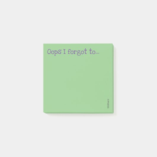 Oeps, ik ben vergeten.. post-it® notes (Voorkant)